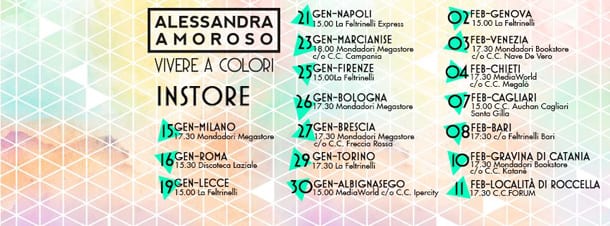 Alessandra Amoroso, Vivere a colori: dedica ai fan dopo il concerto di Lecce e le prossime date
