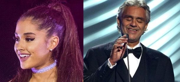 Ariana Grande duetta con Andrea Bocelli: riprese del video a Castel Sant'Angelo