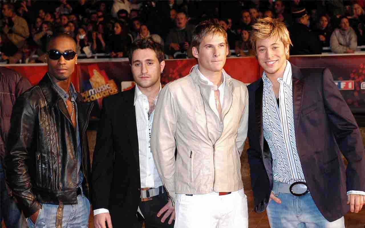 Lee Ryan, il secondo da sinistra nella formazione originaria dei Blue