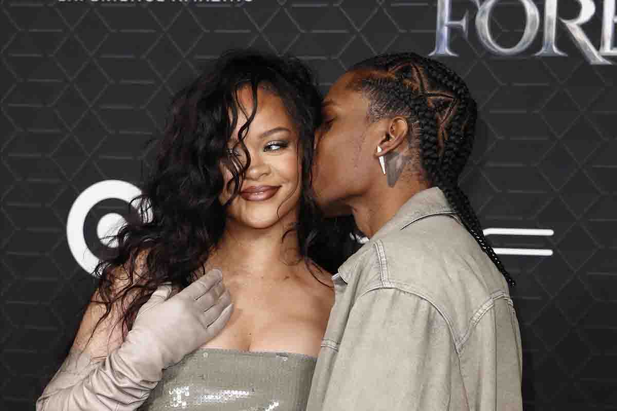 Rihanna con A$AP Rocky dal quale ha avuto due figli