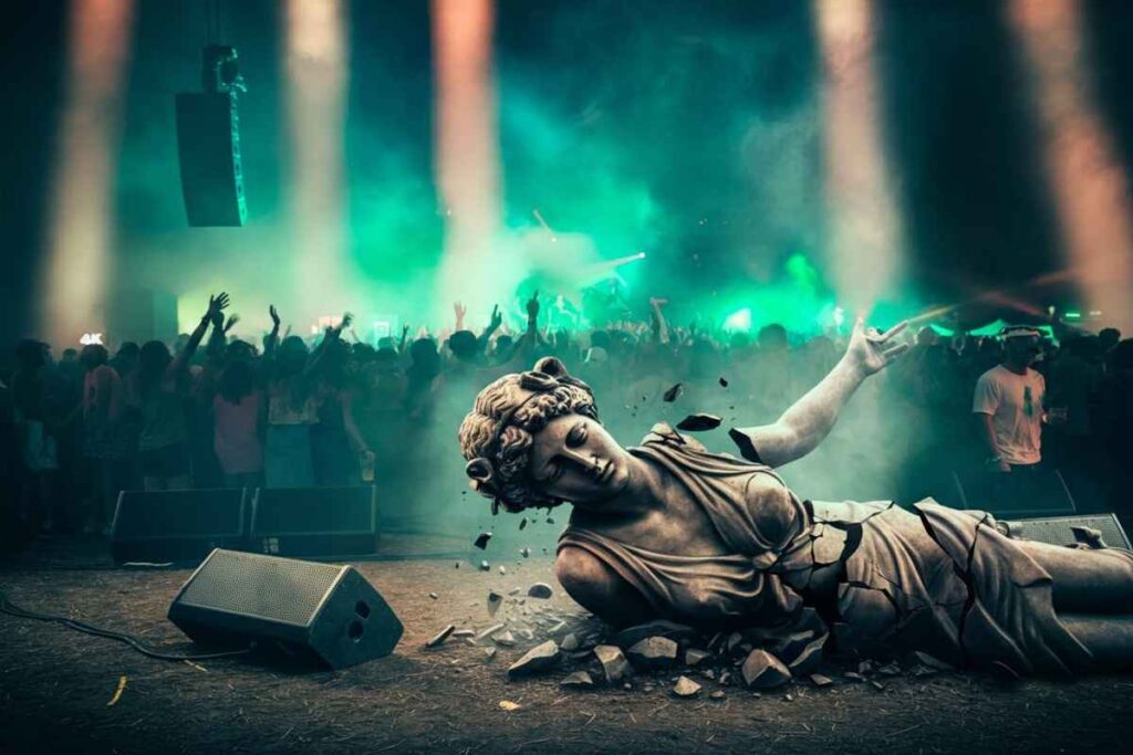 Rottura shock al Dopofestival: la statua di Conti in frantumi!