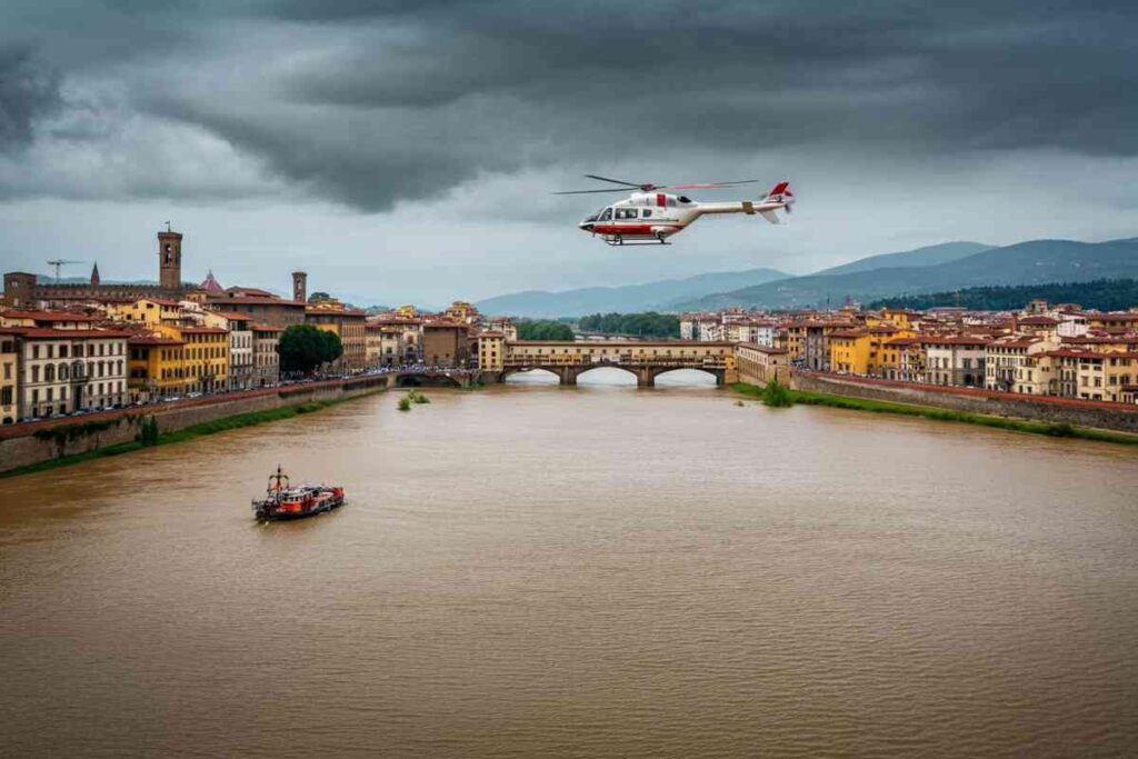 Arno in calo a Firenze: Pisa affronta un nuovo picco di piena